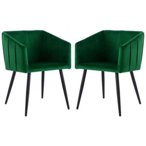 Sada dvou moderních židlí Archie 226, Barva: MJH-93 Green