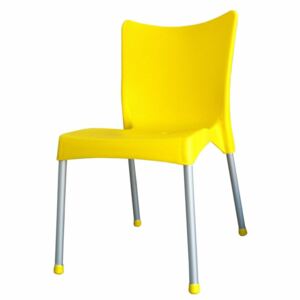 MEGA PLAST MP464 VITA (AL nohy) židle, 82,5x48x55 žlutá
