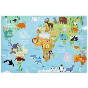 Dětský koberec Torino Kids 233 world map 80 x 120 cm