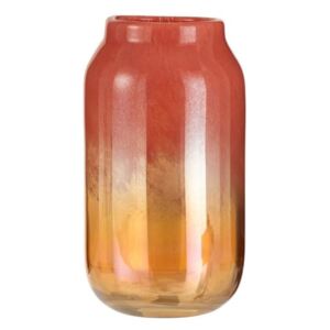 Oranžová skleněná váza Oriental orange - Ø 17*30cm
