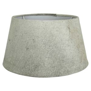 Stínidlo lampy z kravské kůže šedá - Ø 40*22,5cm