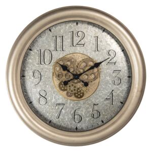 Kovové nástěnné hodiny s ozubenými kolečky - Ø 67*9 cm / 1*AA