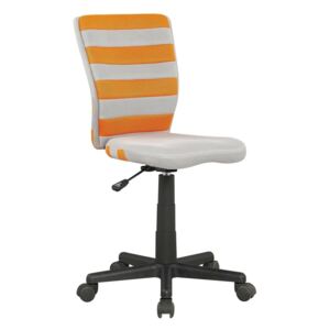 Halmar Dětská židle FUEGO, šedá/oranžová