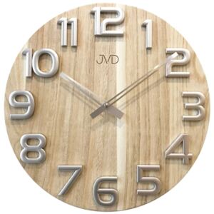 Nástěnné dřevěné hodiny JVD HT97.2 s vystouplými číslicemi (POŠTOVNÉ ZDARMA!!)