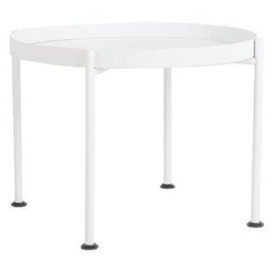 Nordic Design Bílý kovový konferenční stolek Nollan II 60 cm
