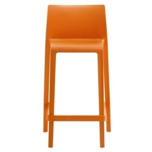 Pedrali Oranžová plastová barová židle Volt 677