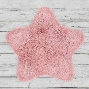 Dětský plyšový koberec SOFT STAR 60x60 cm - růžový