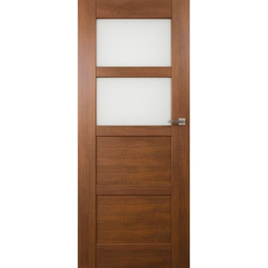 VASCO DOORS Interiérové dveře PORTO kombinované, model 3, Ořech, B