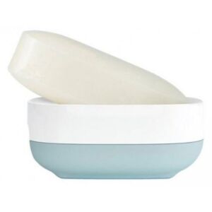 Kompaktní miska na mýdlo Joseph Joseph Bathroom Slim™ | bílá/modrá