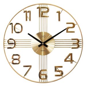 Designové kovové luxusní nástěnné hodiny JVD HT051.2 do moderního bytu (POŠTOVNÉ ZDARMA!!!)