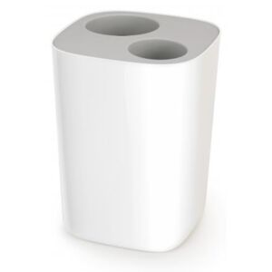 Třídící odpadkový koš do koupelny Joseph Joseph Bathroom Split™ | bílý/šedý