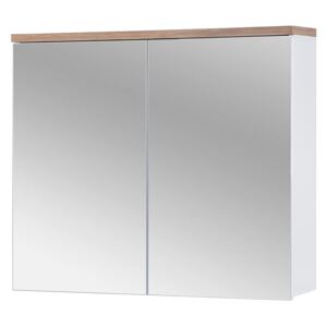 Skříňka zrcadlová BALI 80 cm bílá, bílá rozměry: 80 x 20 cm