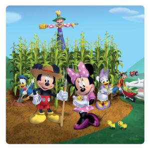 Dek Dekorační obrázek z akrylátového plexiskla s motivem Mickey a Minnie, 19×19 cm