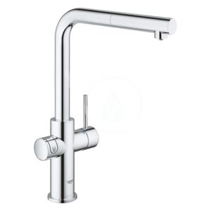 Grohe Páková dřezová baterie s filtrační funkcí a chladicím zařízením, chrom