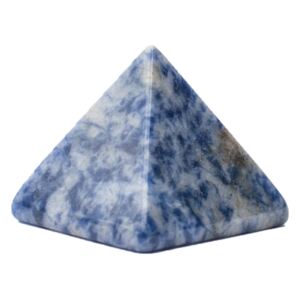 Sodalit - pyramida - tromlovaný kámen