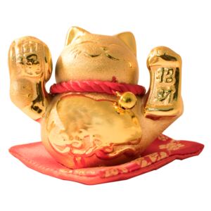 Maneki neko - zlatá mávající kočička - feng shui