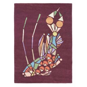 Moderní kusový koberec Ted Baker Emerging Fish burgundy 160500 Brink&Campman 140 x 200