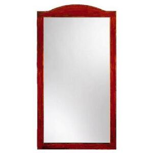 AMIRRO Zrcadlo na zeď chodbu do pokoje ložnice koupelny předsíně nástěnné závěsné URAN - v hnědém dřevěném rámu 60 x 100 cm hnědá portál 230-054