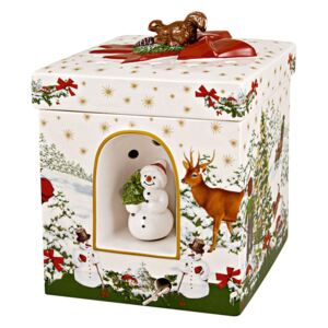 Christmas Toys hrací skříňka/svícen, dárek s motivem stromečku, 16 x 16 cm, Villeroy & Boch