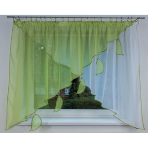 Voálová záclona Johanka zelená 300x140cm