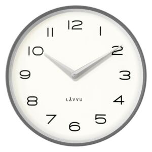 Lavvu LCT1215 Kovové hodiny Living, šedá a stříbrná