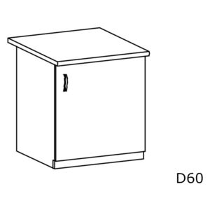 Kuchyňská skříňka dolní LANGEN D60P, 60x82x47, dub artisan/šedá, pravá