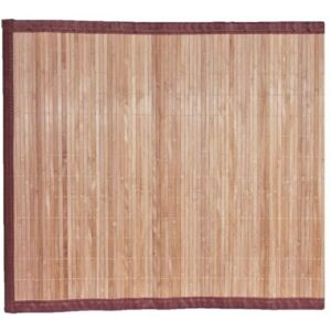 Bamboozone Rohož bambusová, s textilií, hnědá, 90 x 200 cm
