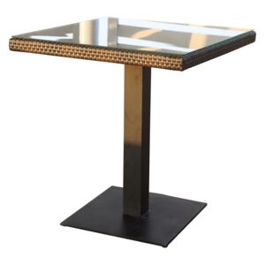 Dimenza Stůl BARCELONA 70x70 cm, tmavě hnědý