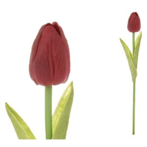 Autronic Tulipán mini, barva červená. Květina umělá pěnová KN5112-RED
