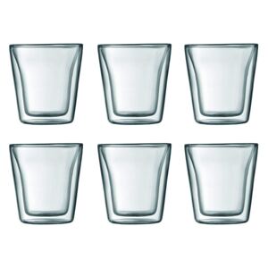 Set 6 ks Dvoustěnná sklenice CANTEEN 0,1 l - Bodum