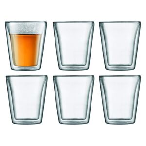 Set 6 ks Dvoustěnná sklenice CANTEEN 0,2 l - Bodum