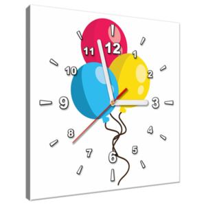 Tištěný obraz s hodinami Barevné balónky ZP4110A_1AI