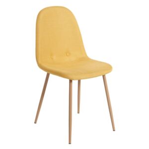 Black Friday -15% Sada 2 žlutých jídelních židlí loomi.design Lissy