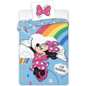 Faro Dětské povlečení Minnie Mouse Rainbow Varianta: 140x200 + 70x90 cm