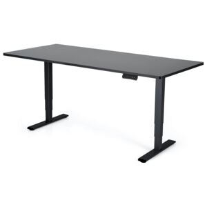 Polohovatelný stůl Liftor 3segmentové nohy černé, deska 1800 x 800 x 25 mm černá