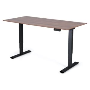Polohovatelný stůl Liftor 3segmentové nohy černé, deska 1600 x 800 x 18 mm ořech