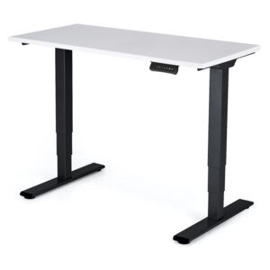 Polohovatelný stůl Liftor 3segmentové nohy černé, deska 1180 x 600 x 25 mm bílá