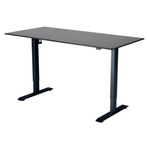 Polohovací stůl Liftor 2segmentové nohy černé, deska 1600 x 800 x 18 mm černá