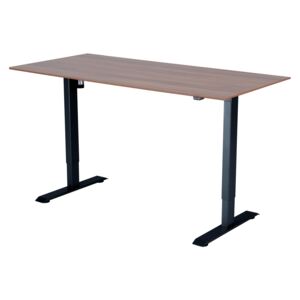 Polohovací stůl Liftor 2segmentové nohy černé, deska 1600 x 800 x 18 mm ořech