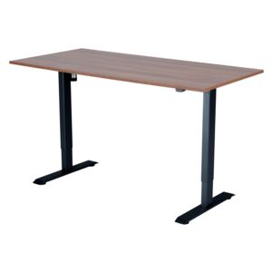 Polohovací stůl Liftor 2segmentové nohy černé, deska 1600 x 800 x 25 mm ořech