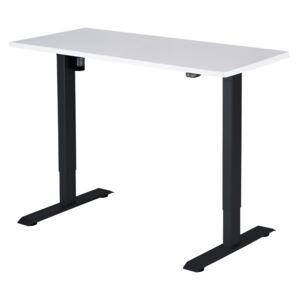 Polohovací stůl Liftor 2segmentové nohy černé, deska 1180 x 600 x 25 mm bílá