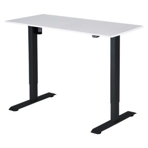Polohovací stůl Liftor 2segmentové nohy černé, deska 1180 x 600 x 18 mm bílá