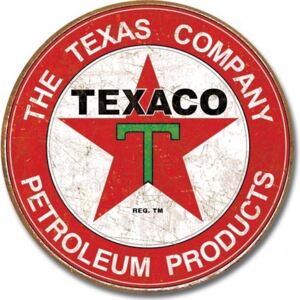 Plechová cedule: Texaco (The Texas Company) - 30x30 cm