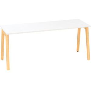 Kancelářský stůl Alfa Root, 180 x 80 x 74,2 cm, bílý