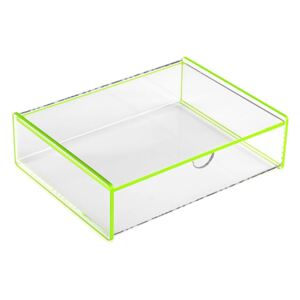 Zelený úložný box Versa Ariel, 17,1 x 13 x 4,8 cm