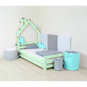 Benlemi Dětská postel domeček Wally 120x160 cm Barva: Pastelová zelená