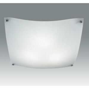 Fabas 2881-61-102 Grace, stropní hranaté svítidlo z bílého skla, 1x60W, 30x30cm