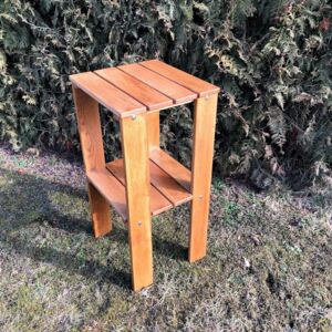 KULHÁNEK nábytek Klasický dubový odkládací stolek Odstín nátěru: olej - teak