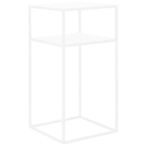 Nordic Design Bílý kovový odkládací stolek Moreno 30 x 30 cm