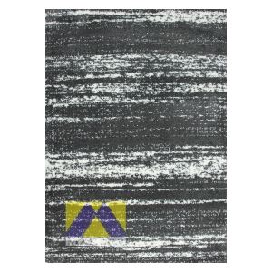Kusový koberec Bolero shaggy 3493 white/dark grey 80 x 150 cm